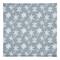 Blue Snowflake Pattern 10" x 10" Cotton Twill Napkin